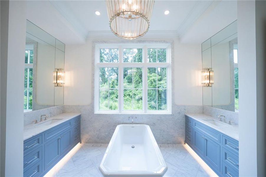 Furnished interior view inside a new home in Blue Heron Walk, Atlanta (Image 9).