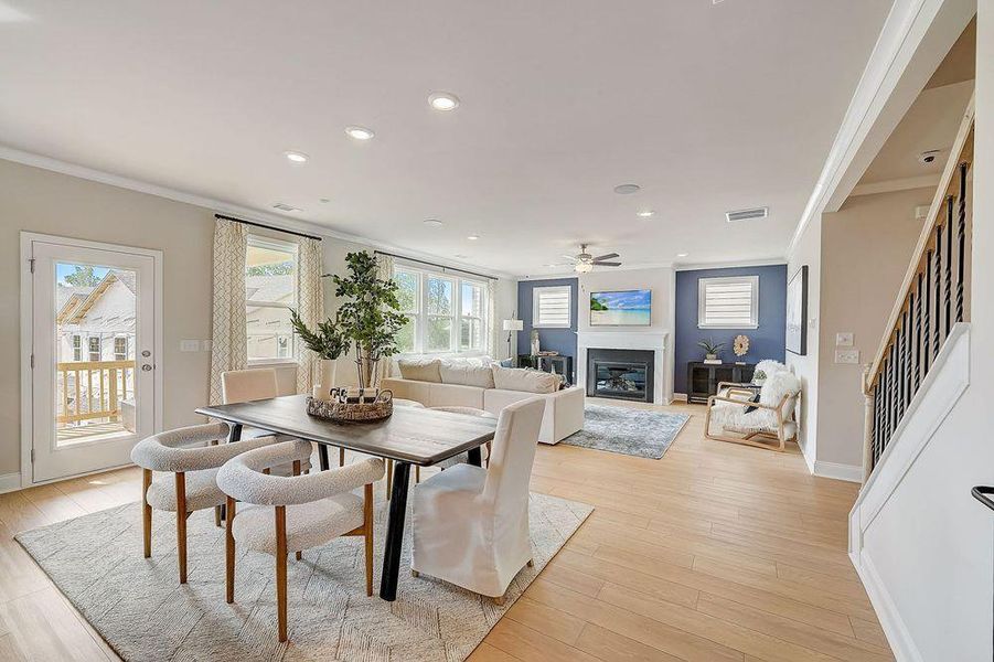 Furnished interior view inside a new home in Falls Creek, Flowery Branch (Image 31).