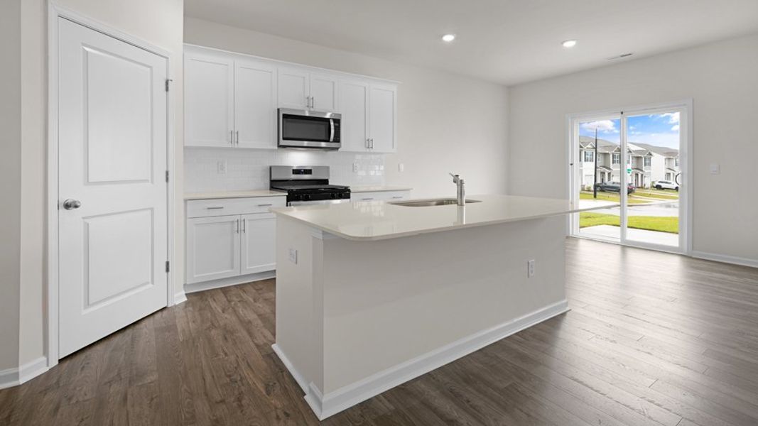 Furnished interior view inside a new home in The Reserve at Prestleigh, Wake Forest (Image 5).