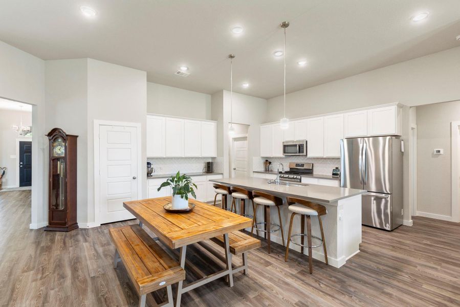 Furnished interior view inside a new home in Moran Ranch, Willis (Image 6). Furnished interior view inside a new home in Moran Ranch, Willis (Image 6).