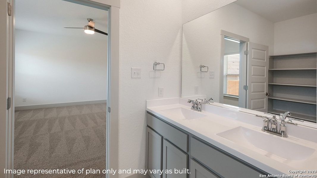 Furnished interior view inside a new home in Riverstone at Westpointe, San Antonio (Image 8).