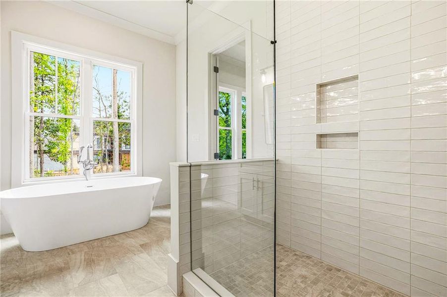 Furnished interior view inside a new home in , Atlanta (Image 9).