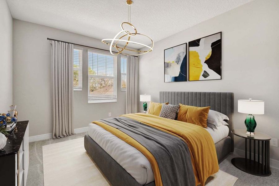 Representative furnished interior of a home built from the Sawgrass by William Ryan Homes in The Sanctuary – Royal Collection, Punta Gorda (Image 10).