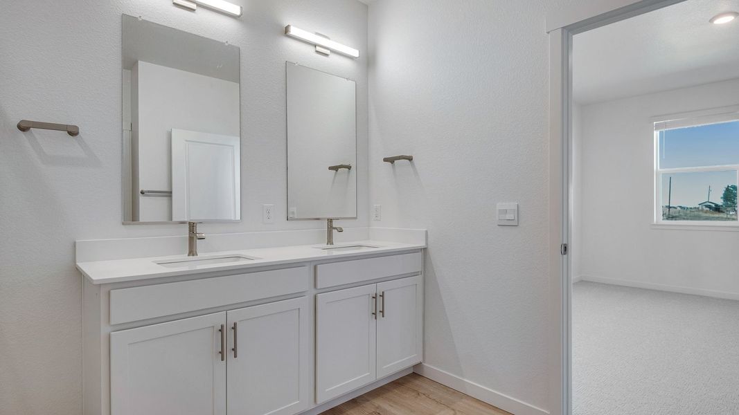 Furnished interior view inside a new home in Trails at Crowfoot, Parker (Image 11).