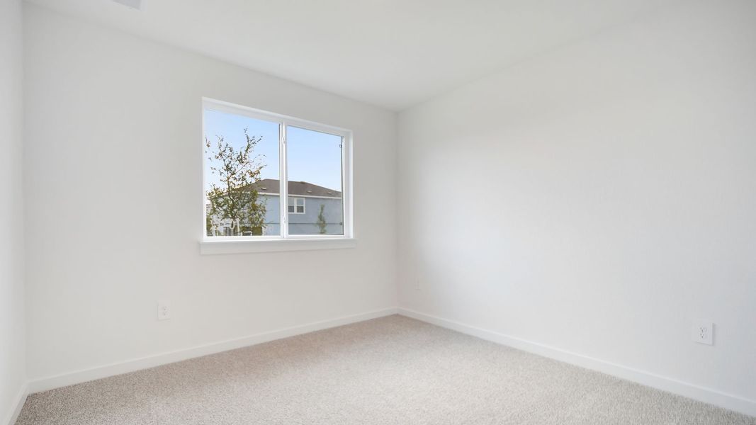 Spacious, unfurnished interior of a new home in Trails at Wildhorse, Austin (Image 32).