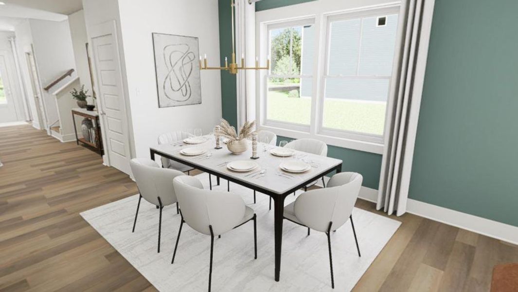 Furnished interior view inside a new home in Golden Gate, High Point (Image 6).