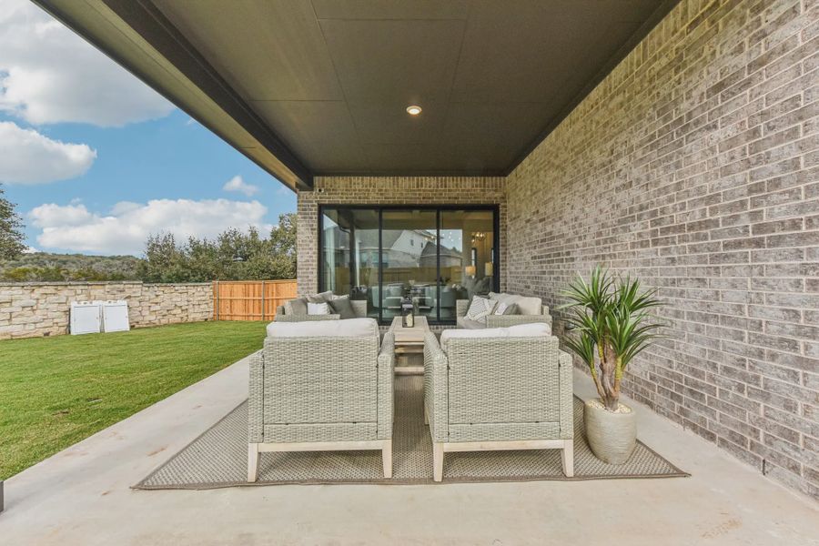 Representative exterior details of a home built from the Sicily by Chesmar Homes in Lakes of Cane Island, Katy (Image 3).