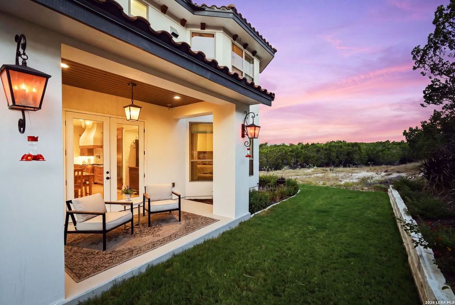 Exterior details and patio area of a home in , Boerne (Image 35).