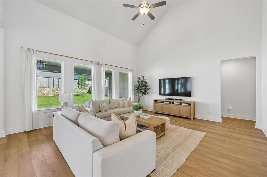 Furnished interior view inside a new home in Painted Tree, McKinney (Image 4).