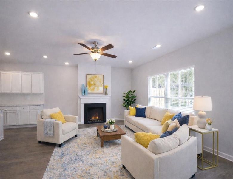 Furnished interior view inside a new home in Lake Harbin, Morrow (Image 9).