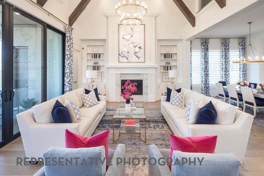 Furnished interior view inside a new home in Mustang Lakes, Celina (Image 5).