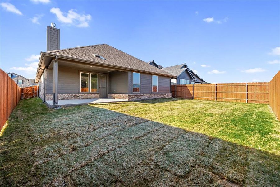 Exterior details and patio area of a home in Northstar, Haslet (Image 27). Exterior details and patio area of a home in Northstar, Haslet (Image 27).