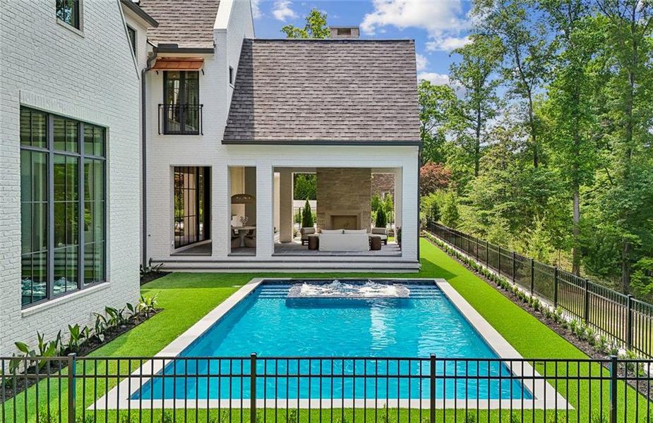Exterior details and patio area of a home in , Atlanta (Image 26).