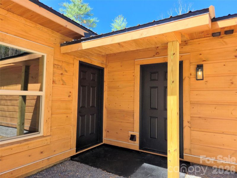 Exterior details and patio area of a home in , Murphy (Image 14).