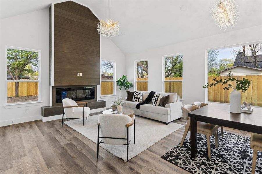 Furnished interior view inside a new home in , Dallas (Image 11).