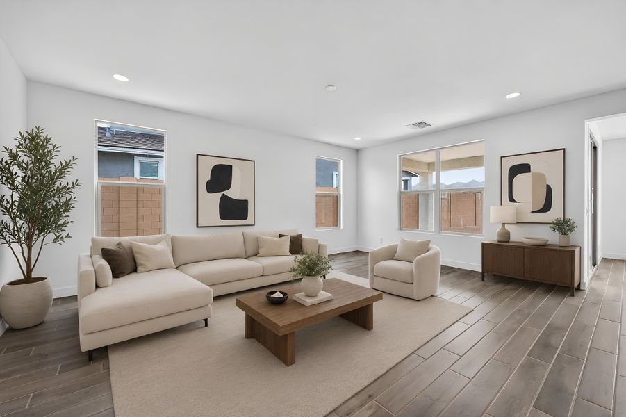 Furnished interior view inside a new home in Ladera Trails, Queen Creek (Image 7).