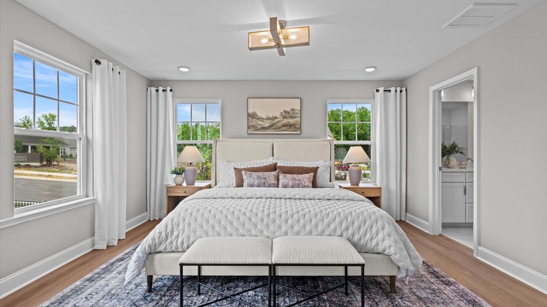 Furnished interior view inside a new home in Spring Village Townhomes, Angier (Image 26).