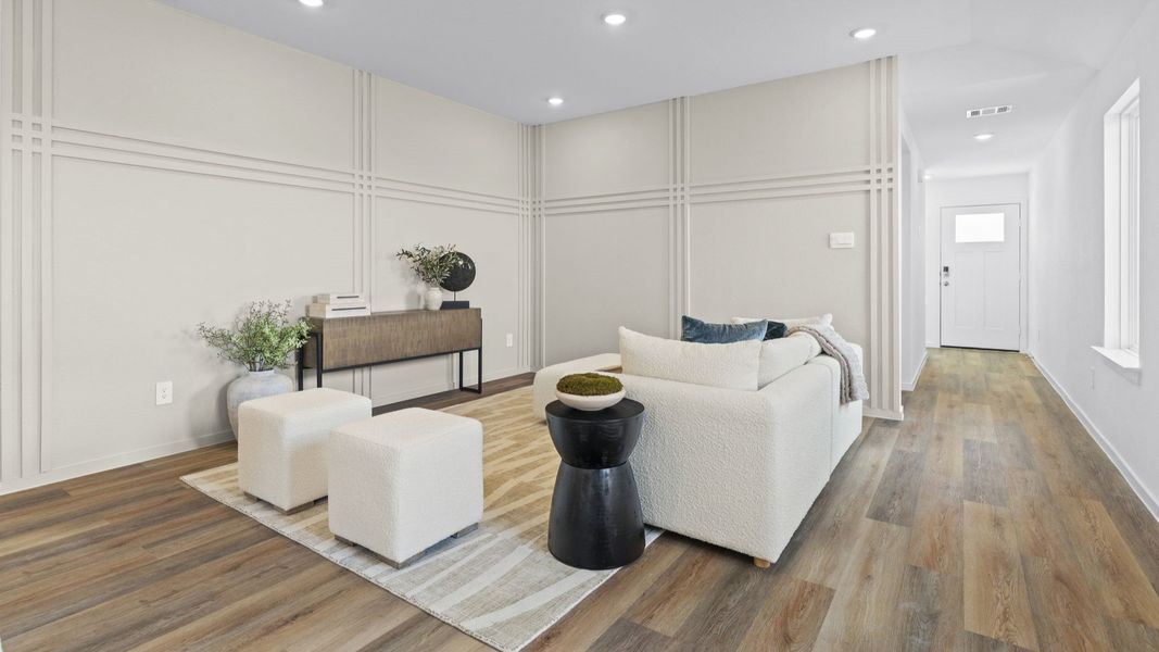 Furnished interior view inside a new home in Tamarron, Fulshear (Image 5).