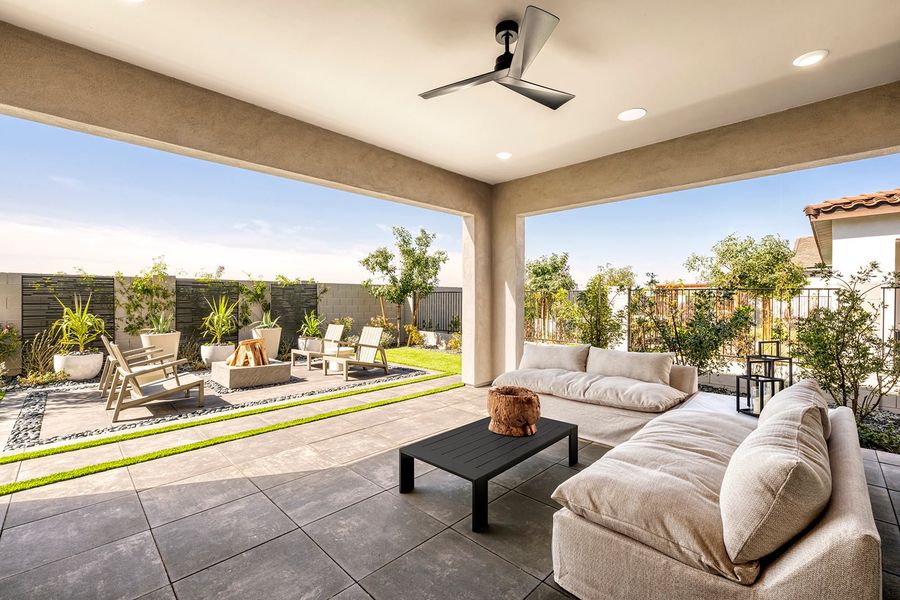 Representative furnished interior of a home built from the Violet Plan 5008 by Tri Pointe Homes in Revana at Soleo, Queen Creek (Image 10).