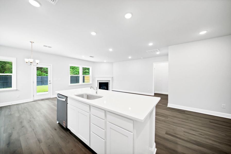 Furnished interior view inside a new home in Monroe Preserve, Chapin (Image 5).