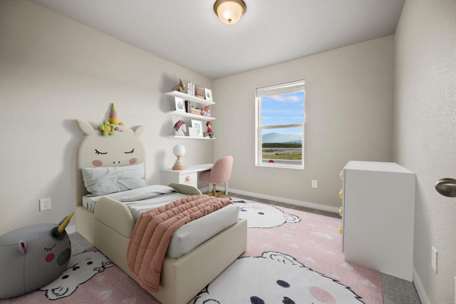 Representative furnished interior of a home built from the Olive by View Homes in Aspen Ranch, Fountain (Image 13).