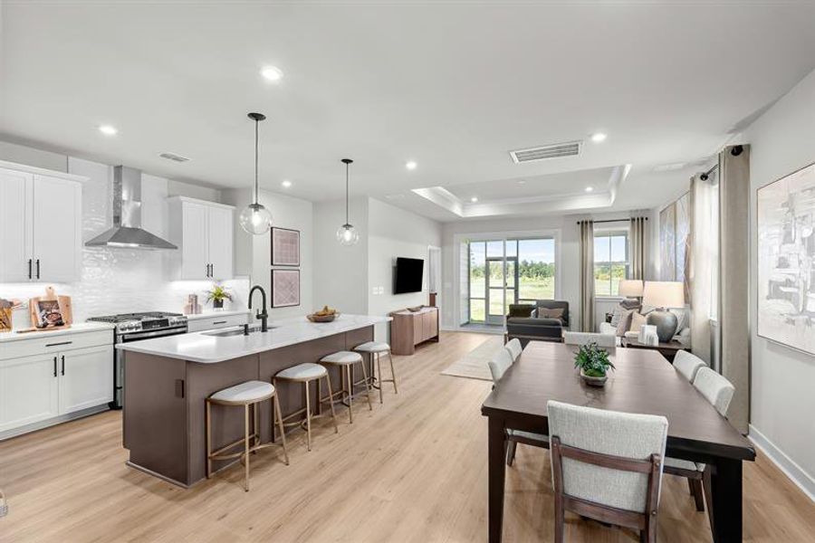 Furnished interior view inside a new home in Sea Trail, Sunset Beach (Image 12).