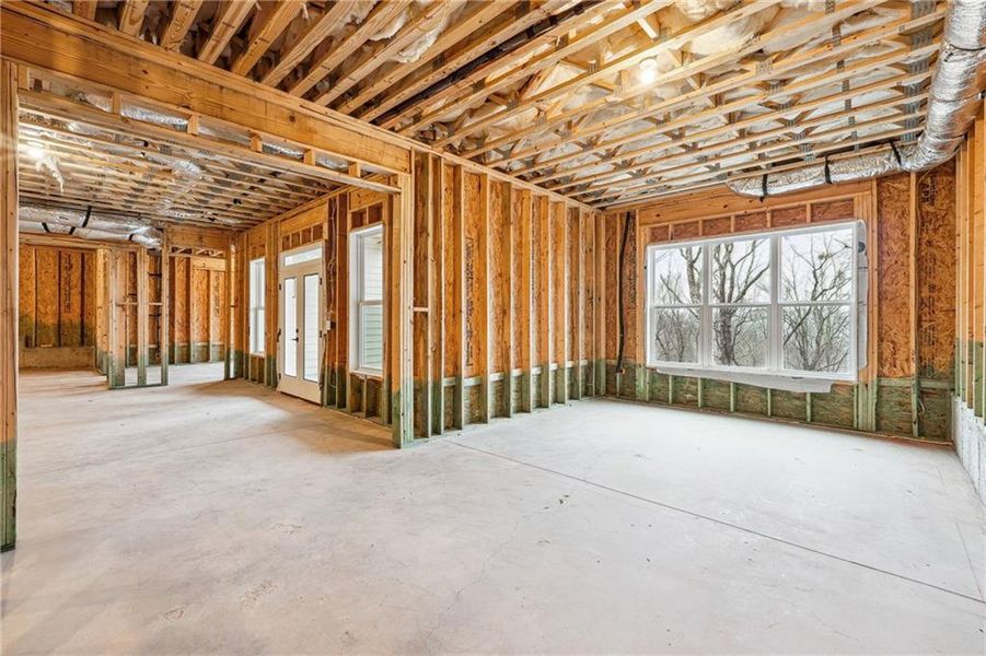 In-progress construction of a new home in , Dawsonville, GA (Image 51).