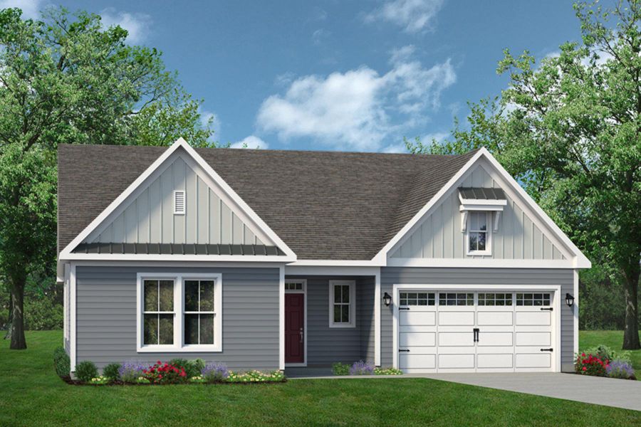 Representative exterior photo of a completed home built from the The Seashore by Chesapeake Homes in Coastal Club of the Carolinas, Calabash, NC (Image 20).