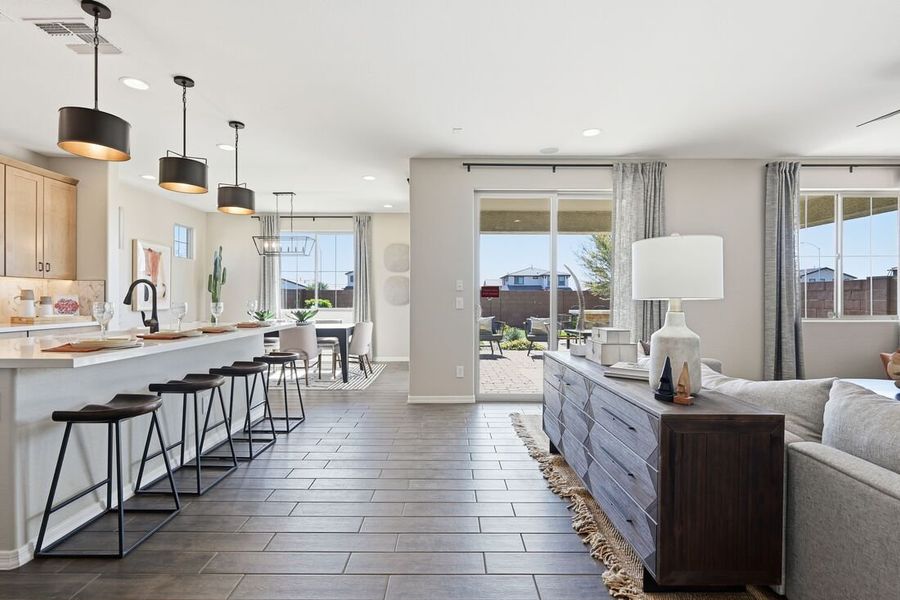 Furnished interior view inside a new home in La Mira, Mesa (Image 15). Furnished interior view inside a new home in La Mira, Mesa (Image 15).