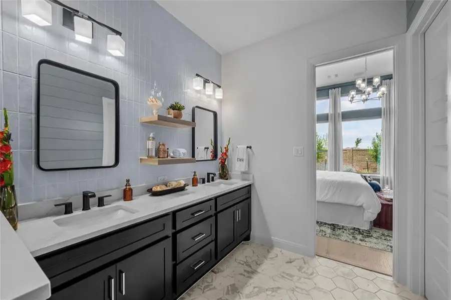 Furnished interior view inside a new home in South Pointe Manor Series, Mansfield (Image 6). Furnished interior view inside a new home in South Pointe Manor Series, Mansfield (Image 6).