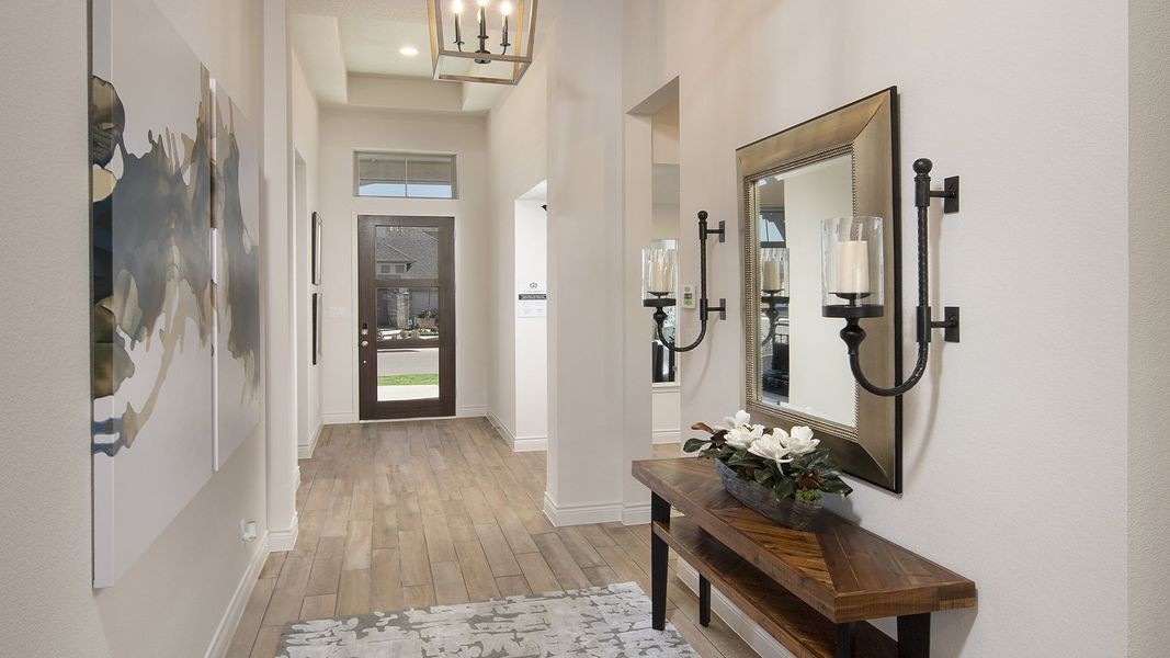 Furnished interior view inside a new home in 6 Creeks 50', Kyle (Image 5). Furnished interior view inside a new home in 6 Creeks 50', Kyle (Image 5).