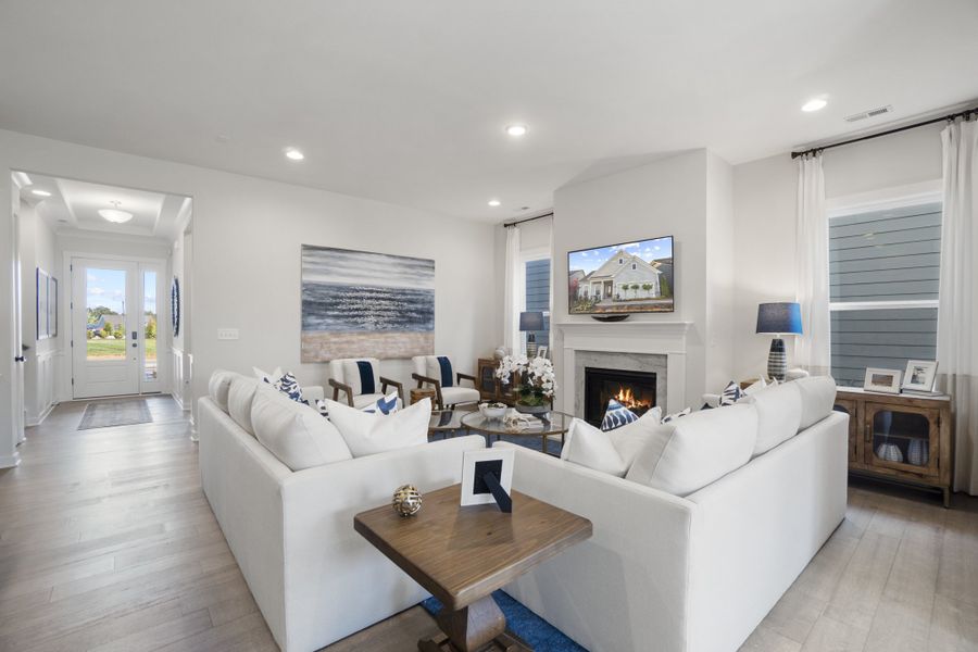 Representative furnished interior of a home built from the Pembrooke by Taylor Morrison in Esplanade at Northgate, Indian Trail (Image 5).