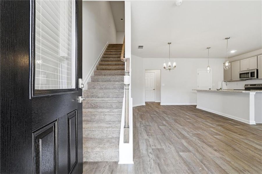 Spacious, unfurnished interior of a new home in Parkway James, Snellville (Image 17). Spacious, unfurnished interior of a new home in Parkway James, Snellville (Image 17).