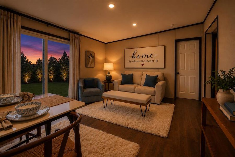 Furnished interior view inside a new home in , Springtown (Image 16).