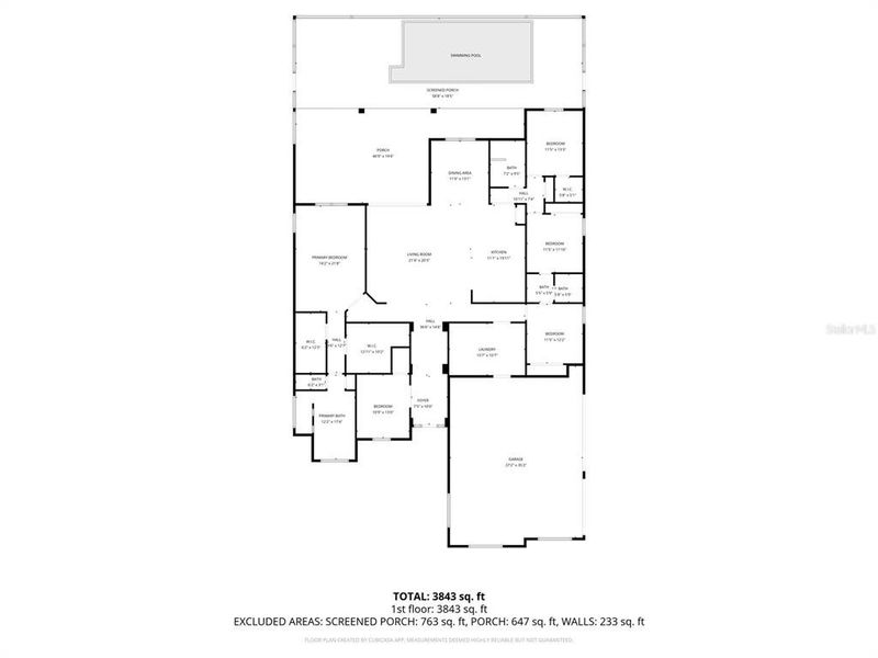 2D floor plan layout of this home in , Orlando, FL (Image 5).