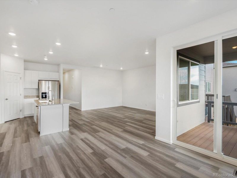 Spacious, unfurnished interior of a new home in Buffalo Highlands: The Flora Collection, Commerce City (Image 17).