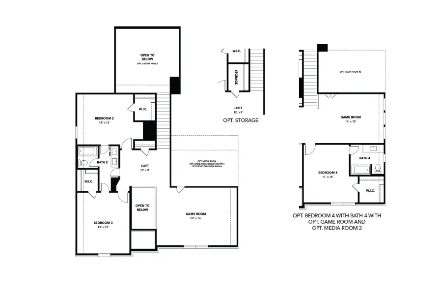 2D floor plan layout of this home in Azalea, Brookshire, TX (Image 3).
