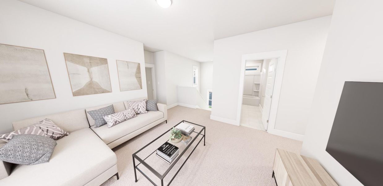 Representative furnished interior of a home built from the Stars Above You by Garman Homes in Ponder, Wendell (Image 9).