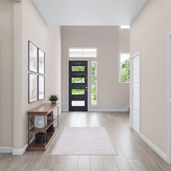 Representative furnished interior of a home built from the Goldeneye by Tri Pointe Homes in Pecan Ridge, Fulshear (Image 3).