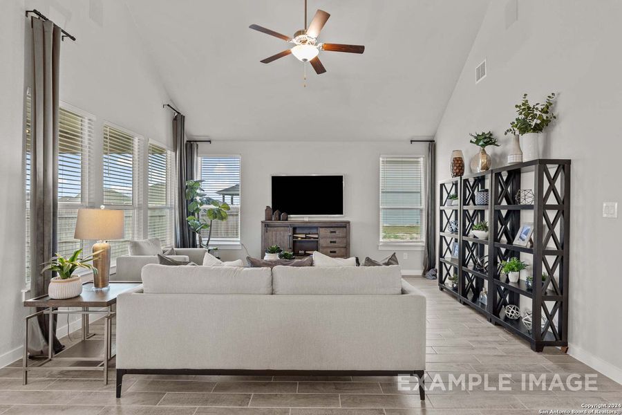 Furnished interior view inside a new home in Hannah Heights, Seguin (Image 4).
