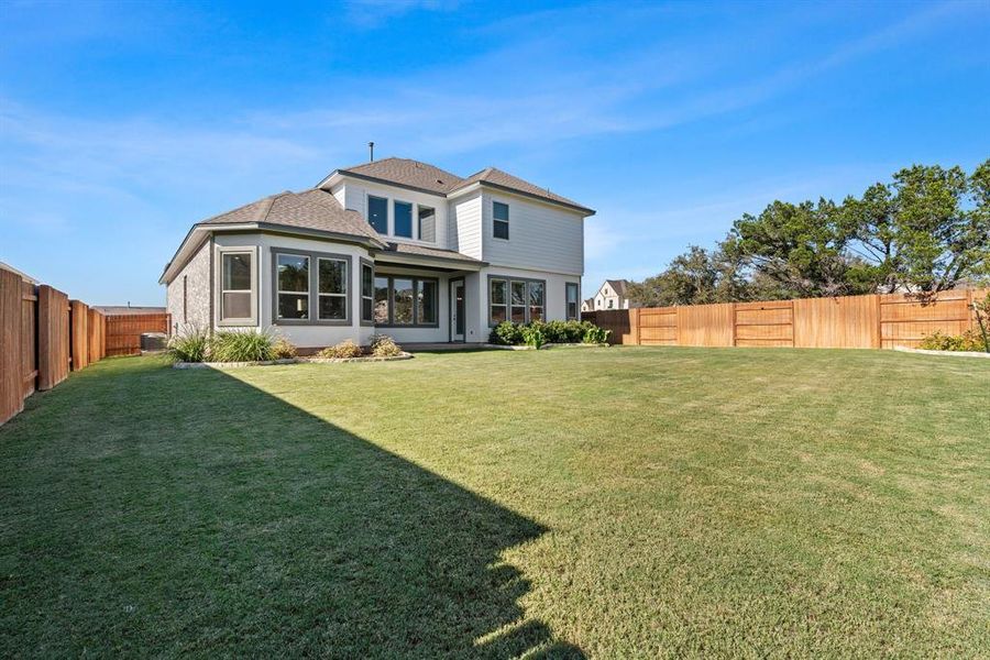 Views of the back exterior of the home.