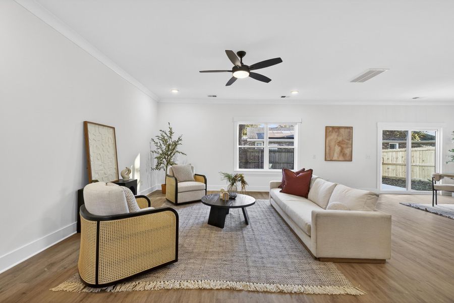 Furnished interior view inside a new home in , Charleston (Image 17).