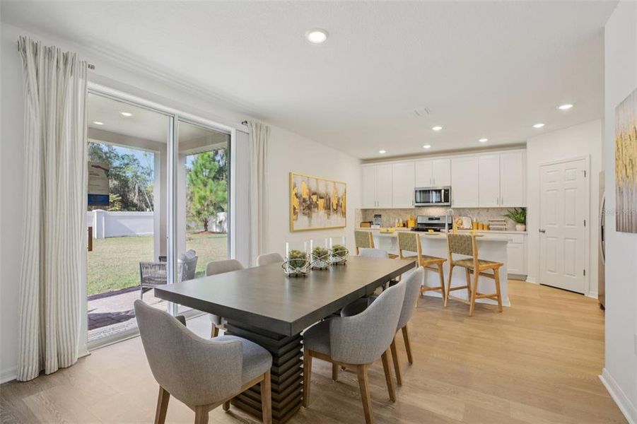 Furnished interior view inside a new home in Fox Pointe at Rivers Edge, Leesburg (Image 12).