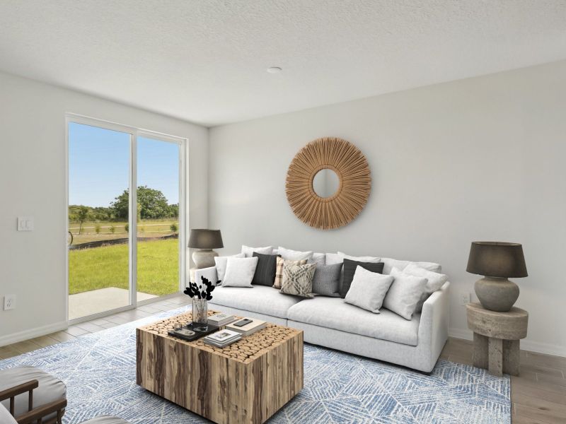 Furnished interior view inside a new home in Meritage Homes at Terra Lago - Classic Series, Indiantown (Image 6).