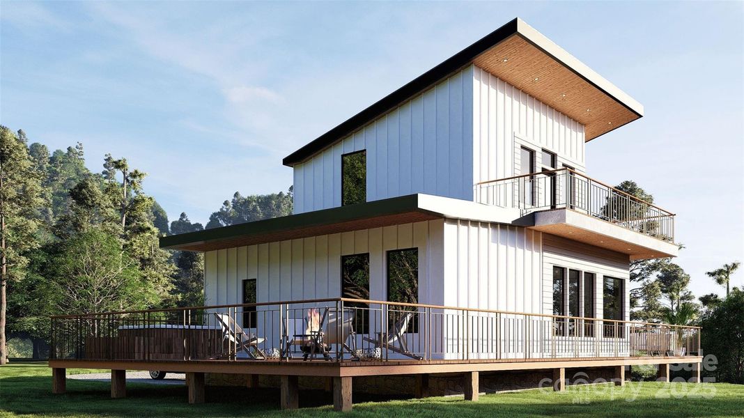 Front exterior of a new home in , Andrews, NC, highlighting curb appeal (Image 7).