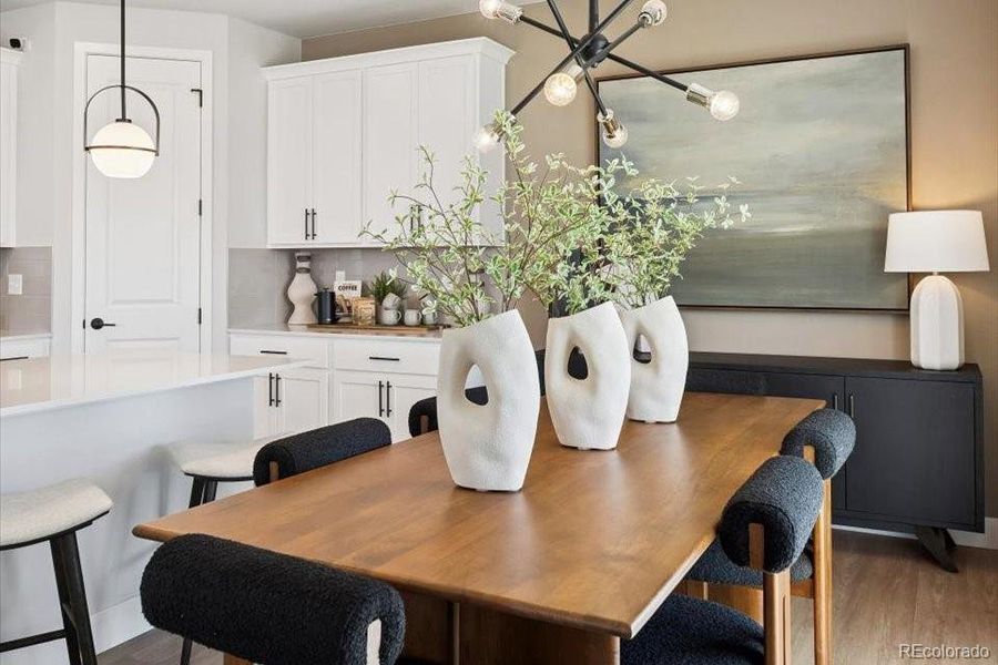 Furnished interior view inside a new home in Coyote Creek, Fort Lupton (Image 8). Furnished interior view inside a new home in Coyote Creek, Fort Lupton (Image 8).