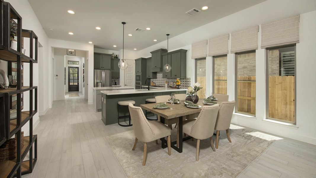 Furnished interior view inside a new home in Briggs Ranch, San Antonio (Image 11). Furnished interior view inside a new home in Briggs Ranch, San Antonio (Image 11).