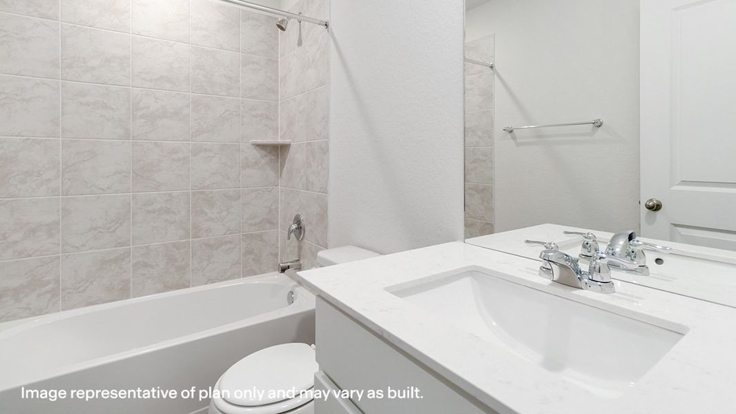 Representative furnished interior of a home built from the The Friedrich by D.R. Horton in Riverstone at Westpointe, San Antonio (Image 14).