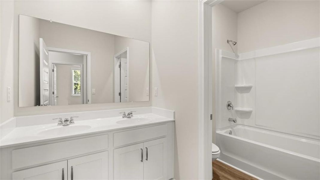 Furnished interior view inside a new home in Kingston Ranch at Lake Oconee, Buckhead (Image 12).