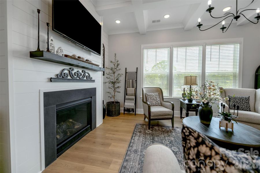 Furnished interior view inside a new home in , Clover (Image 11).